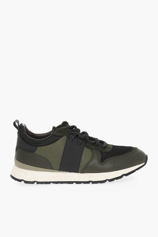 Mesh and Leather JOGGER TRAIL Low-Top Sneakers