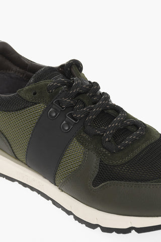 Mesh and Leather JOGGER TRAIL Low-Top Sneakers