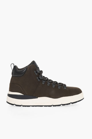 Suede Hiking Boots with Contrasting Details