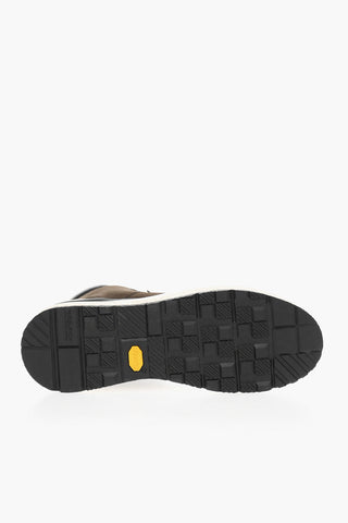 Suede Hiking Boots with Contrasting Details