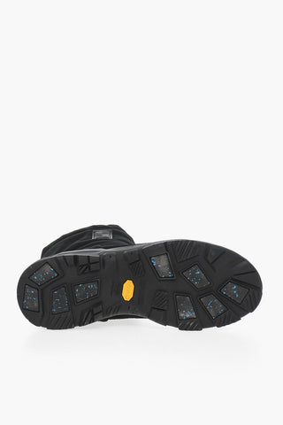 Solid Color Snow Boots with Suede Trims