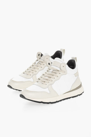 Leather Two-Tone JOGGER Low-Top Sneakers