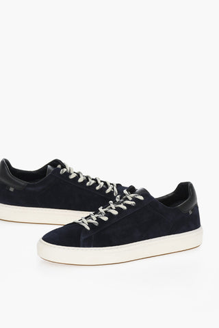 Leather ALL AROUND Low-Top Sneakers with Contrast Sole
