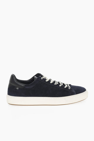 Leather ALL AROUND Low-Top Sneakers with Contrast Sole