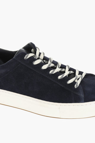 Leather ALL AROUND Low-Top Sneakers with Contrast Sole