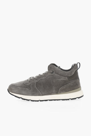 Sneakers Basse JOGGER In Suede Tono su Tono