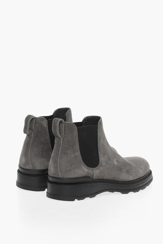 Suede Chelsea Boots with Contrast Sole