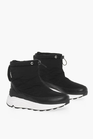 Quilted ARCTIC Pull-On High Top Sneakers with Textured Leather Details