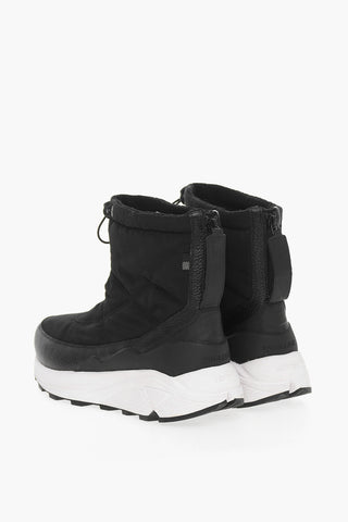 Quilted ARCTIC Pull-On High Top Sneakers with Textured Leather Details