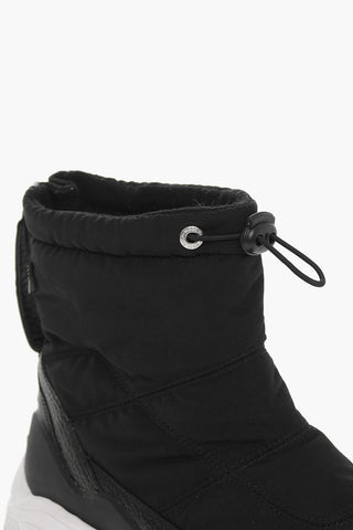 Quilted ARCTIC Pull-On High Top Sneakers with Textured Leather Details