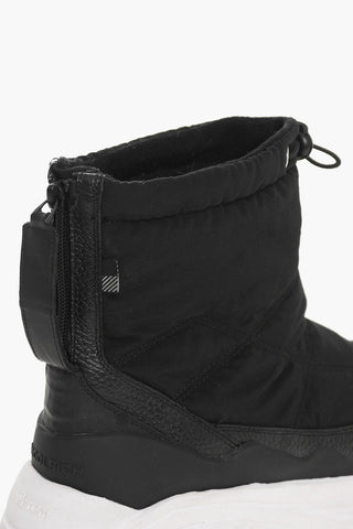 Quilted ARCTIC Pull-On High Top Sneakers with Textured Leather Details