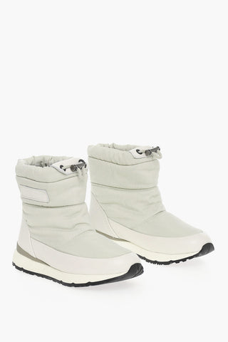 Water Resistant SNOW Pull-On High Top Sneakers with Textured Leather Details