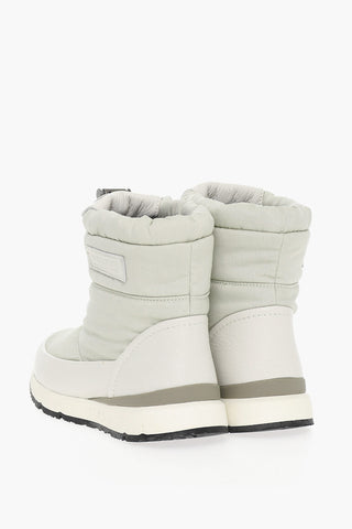 Water Resistant SNOW Pull-On High Top Sneakers with Textured Leather Details
