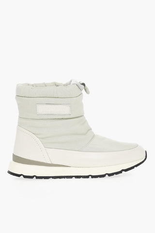 Water Resistant SNOW Pull-On High Top Sneakers with Textured Leather Details