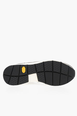 Suede and Fabric TRAIL RUNNER Sneakers with Two-Tone Laces