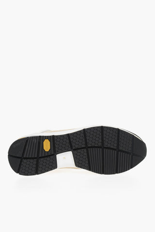 Sneakers Alte in Pelle e Tessuto 