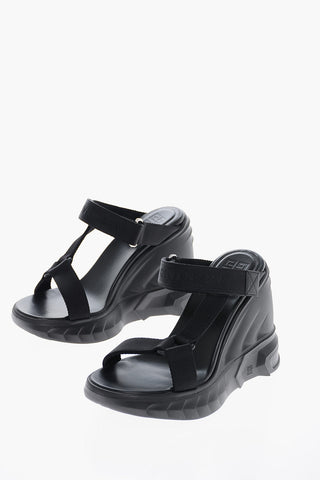 Sandali con Zeppa MARSHMELLOW con Chiusura in Velcro 12cm