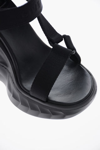 Sandali con Zeppa MARSHMELLOW con Chiusura in Velcro 12cm