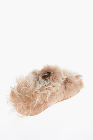 Slippers in Shearling con Doppia Fibbia