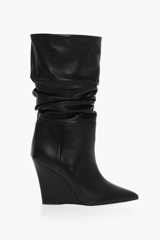 Slouchy WANDA Boots With Wedge 10 cm