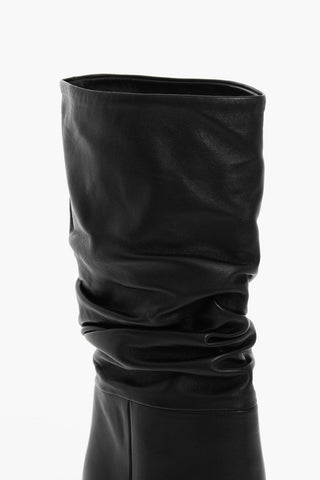 Slouchy WANDA Boots With Wedge 10 cm