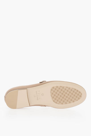 Leather Mary Janes Horsebit Loafers