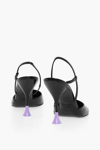 Sandali In Pelle Con Tacco A Rocchetto 11 cm