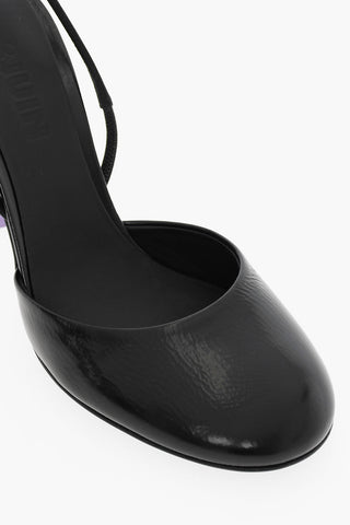 Sandali In Pelle Con Tacco A Rocchetto 11 cm