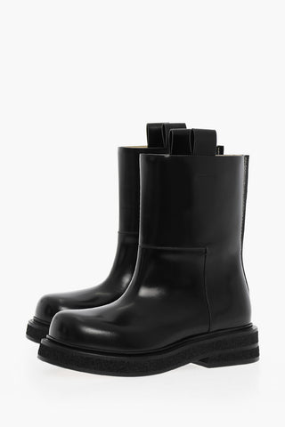 Leather LILIBETH Boots With Visible Seams