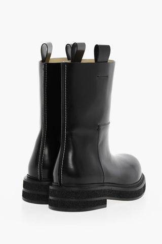 Leather LILIBETH Boots With Visible Seams