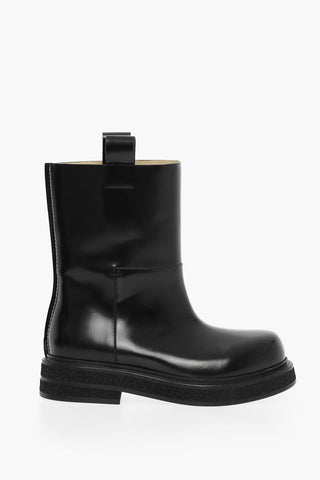 Leather LILIBETH Boots With Visible Seams