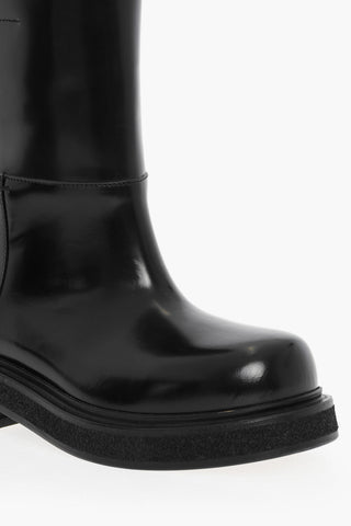 Leather LILIBETH Boots With Visible Seams