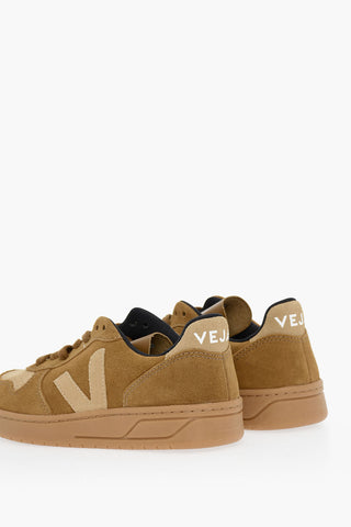 Sneakers Low-top In Pelle Scamosciata Con Suola in Gomma