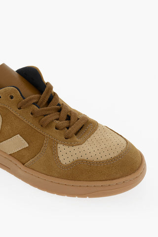 Sneakers Low-top In Pelle Scamosciata Con Suola in Gomma