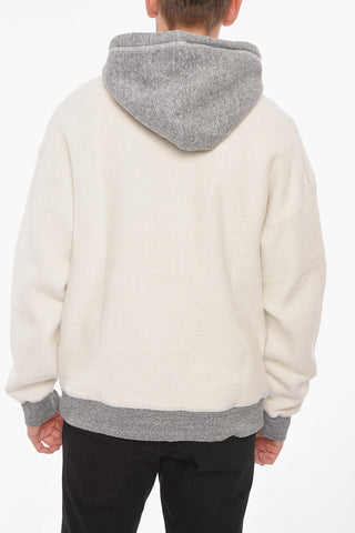 CERESIO 9 Fleeced-cotton MIKE Hoodie with Print