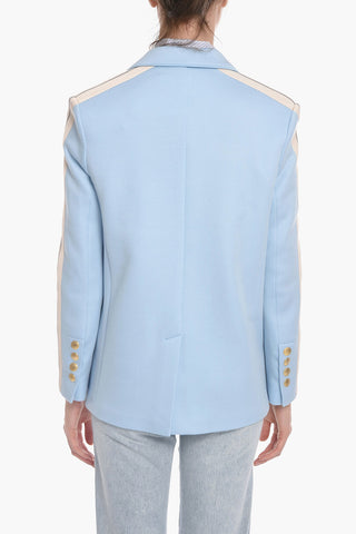 Jersey MILANO TRACK Single-breasted Blazer with Contrasting Bands