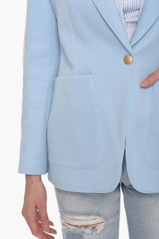 Jersey MILANO TRACK Single-breasted Blazer with Contrasting Bands