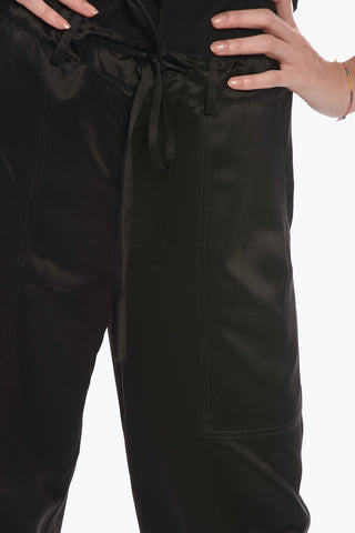Pantaloni Slouchy con Coulisse