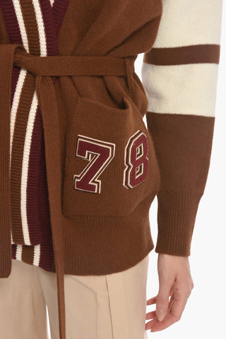 JOURNEY Wool Blend Cardigan with Waist Belt