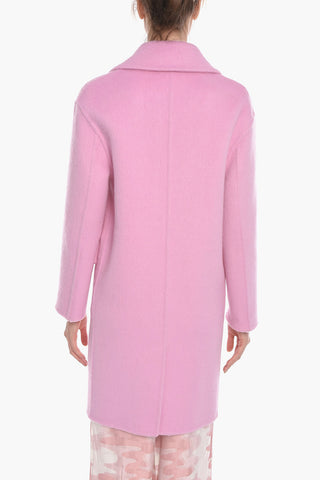 Wool-blend Double-breasted Coat