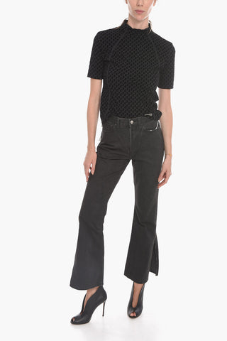 Jeans Boot cut  a Vita Media con Spacchi laterali