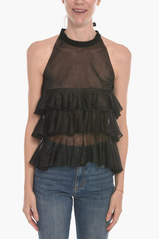 Top in Maglia a Balze