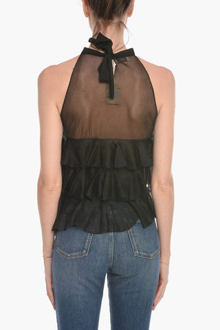 Top in Maglia a Balze