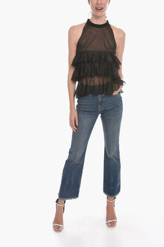 Top in Maglia a Balze