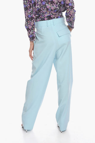 Pantaloni Sartoriali a Une pince in Twill di Lana
