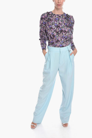 Pantaloni Sartoriali a Une pince in Twill di Lana
