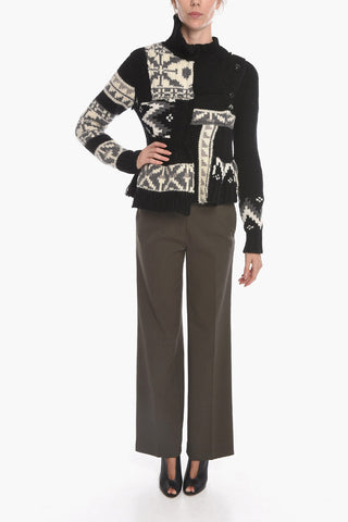 Maglione Asimmetrico NORDIC con Patchwork