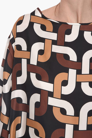 Silk BRIANA Blouse with Bell Sleeves