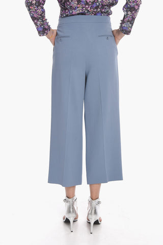Wide-leg Trousers with Front Pleats