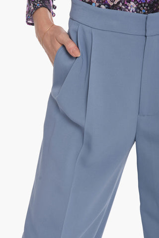 Wide-leg Trousers with Front Pleats